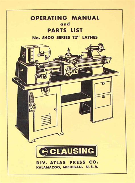 This are a summary of resource articles related to CLAUSING 1500 LATHE MANUAL. . Clausing lathe manual pdf